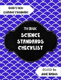 7th Grade Ohio Science Standards Checklist