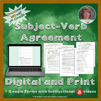 Preview of 7th Grade: Part 9 Subject-Verb Agreement--Grammar Wired!