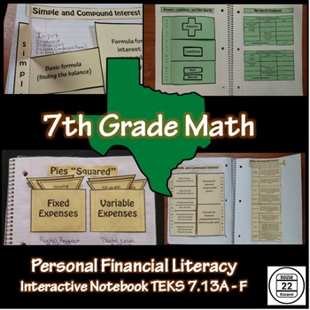 Preview of 7th Grade Math TEKS Personal Financial Literacy