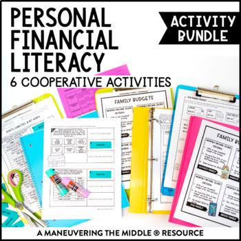 Preview of 7th Grade Personal Financial Literacy Activity Bundle | Budgets, Tax, Interest