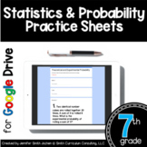 7th Grade Practice Sheets Statistics Probability in Google Forms
