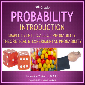 Preview of 7th Grade Probability 1 - Introduction & Simple Event Powerpoint Lesson
