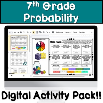 Preview of 7th Grade Probability Digital Activity 