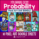 Probability Pixel Art Unit BUNDLE | 7th Grade CCSS