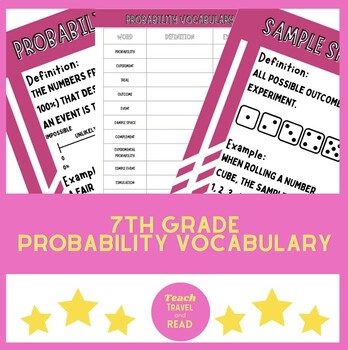 Preview of 7th Grade Probability Vocabulary