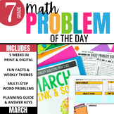 7th Grade Problem of the Day: Daily Math Word Problem Prac