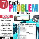 7th Grade Math Word Problem of the Day: January Math Probl