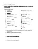 7th Grade Properties of Operations Quiz