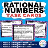 RATIONAL NUMBERS Fractions & Decimals Word Problems Task Cards