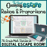 Ratios and Proportions Digital Escape Room Engaging 7th Gr