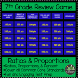 7th Grade Ratios and Proportions Game Show Review Game