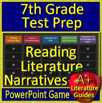 Preview of 7th Grade Reading Literature Game - Test Prep