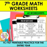 7th Grade Reteaching Math Worksheets | 7th Grade Math Revi