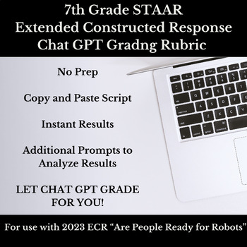 Preview of 7th Grade (STAAR)- ECR Chat GPT Automatic Grading Rubric Script (2023 STAAR)