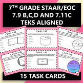 7th Grade STAAR EOC TEKS Aligned Task Cards 7.9 B,C,D and 7.11 C