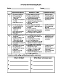 Personal Narrative Rubric & Worksheets | Teachers Pay Teachers