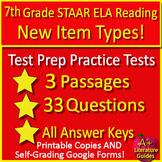 7th Grade STAAR 2.0 Test Prep Reading Passages Practice Te