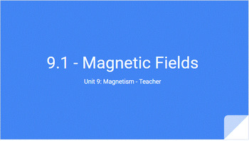 Preview of 7th Grade Science Complete Unit 9 Magnetism Guided Notes & Practice Questions
