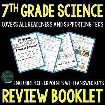 Preview of 7th Grade Science Review Booklet