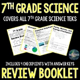 7th Grade Science Review Booklet (NEW TEKS)