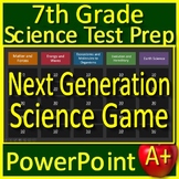 7th Grade Science Test Prep Game: Review NGSS Units - Google Classroom Ready!