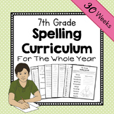7th Grade Spelling Curriculum | Seventh Grade Year-Long Sp