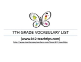 7th Grade Starr Vocabulary (>300) List