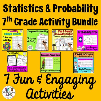 Preview of 7th Grade Statistics and Probability Activity Bundle