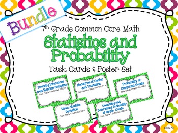 Preview of 7th Grade Statistics and Probability Unit Resource Bundle