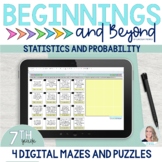 7th Grade Statistics and Probability Digital Maze and Puzz