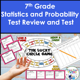 7th Grade Statistics and Probability Review Game/Task Card
