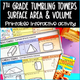 7th Grade Surface Area & Volume Review Tumbling Towers Jen