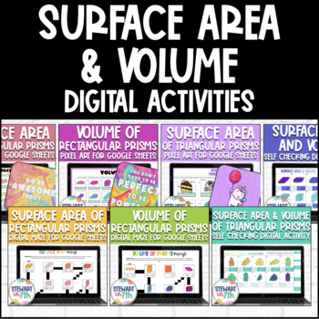 Preview of 7th Grade Surface Area and Volume Digital Activities