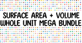 7th Grade Surface Area and Volume Whole Unit Mega Bundle
