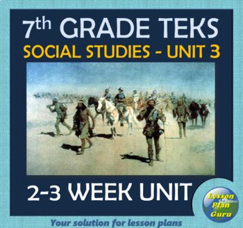 Preview of 7th Grade TEKS Unit 3: Exploration & Early Colonization of Texas | Texas History