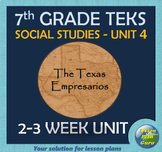 7th Grade TEKS Unit 4: Mexican Colonization & Empresario S