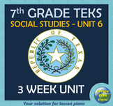 7th Grade TEKS Unit 6: Republic of Texas and Early Stateho