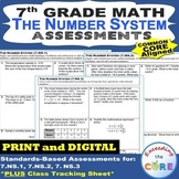 7th Grade THE NUMBER SYSTEM Assessments (7.NS) Common Core