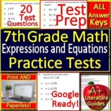 7th Grade Math Expressions and Equations - Printable & SEL