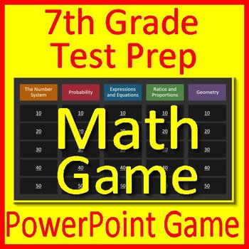 Preview of 7th Grade Math Game -  Test Prep 