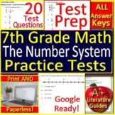 7th Grade Math The Number System - Print & SELF-GRADING GO