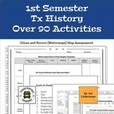7th Grade Texas History 1st Semester Activity Bundle