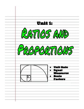 Preview of 7th Grade: The Ratios and Proportions Unit