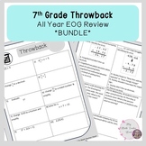 7th Grade Throwback | Yearlong Math EOG Review | 20 Week +