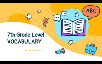 Preview of 7th Grade- Tier II Academy Vocabulary Activity- Google Slides