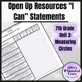 7th Grade Unit 3 Open Up Resources I Cans