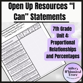 7th Grade Unit 4 Open Up Resources I Cans