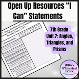 7th Grade Unit 7 Open Up Resources I Cans