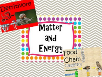 Preview of 7th Grade Vocabulary: Matter and Energy