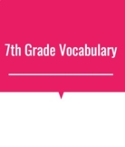 7th Grade Weekly Vocabulary Workbook